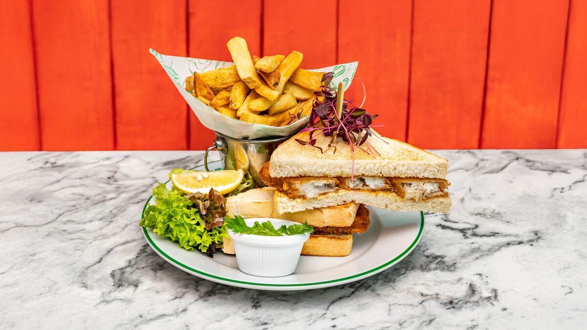 Posh Fish Finger Sandwich
